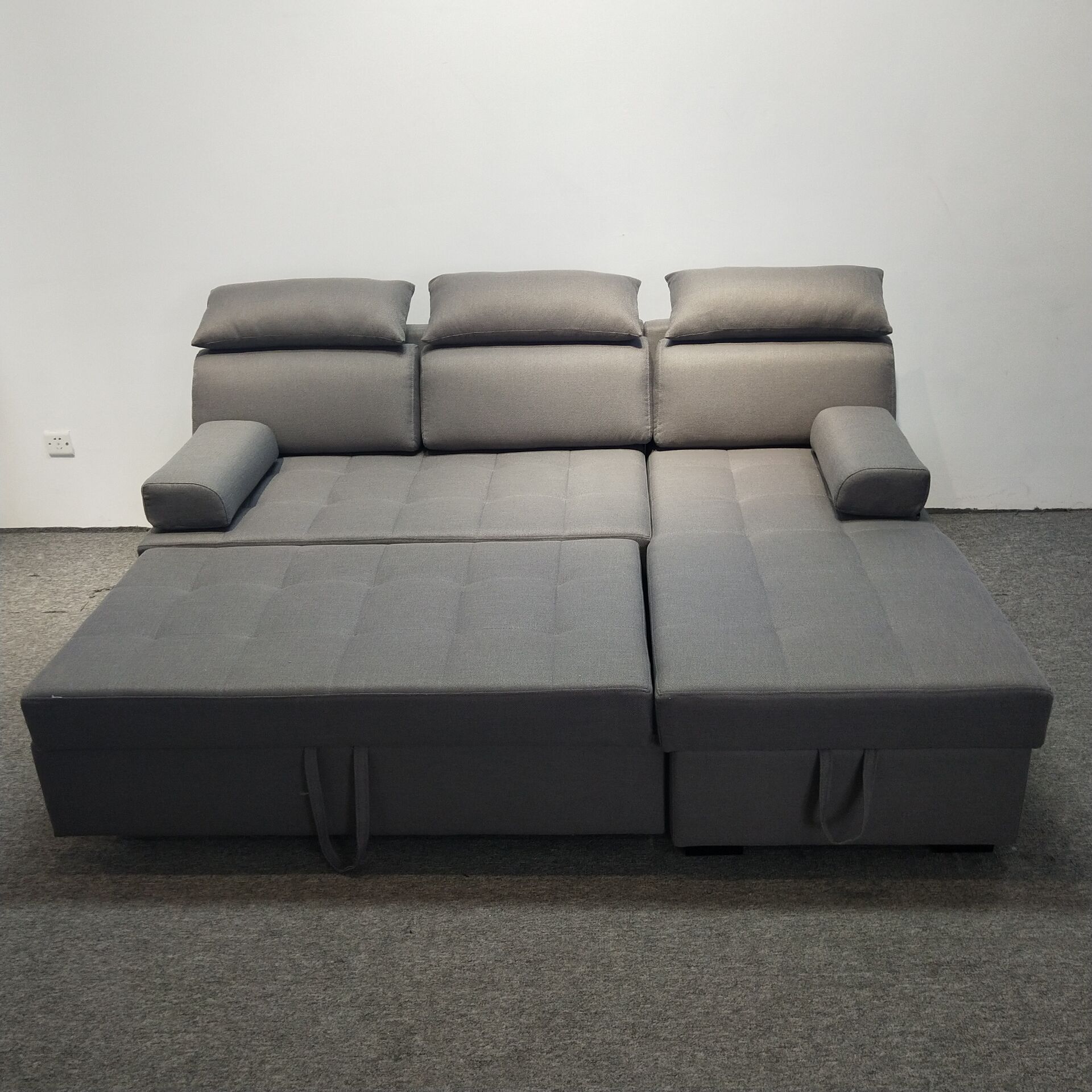 Sofá cama plegable multifuncional moderno simple, combinación de sofá cama de tela desmontable y lavable