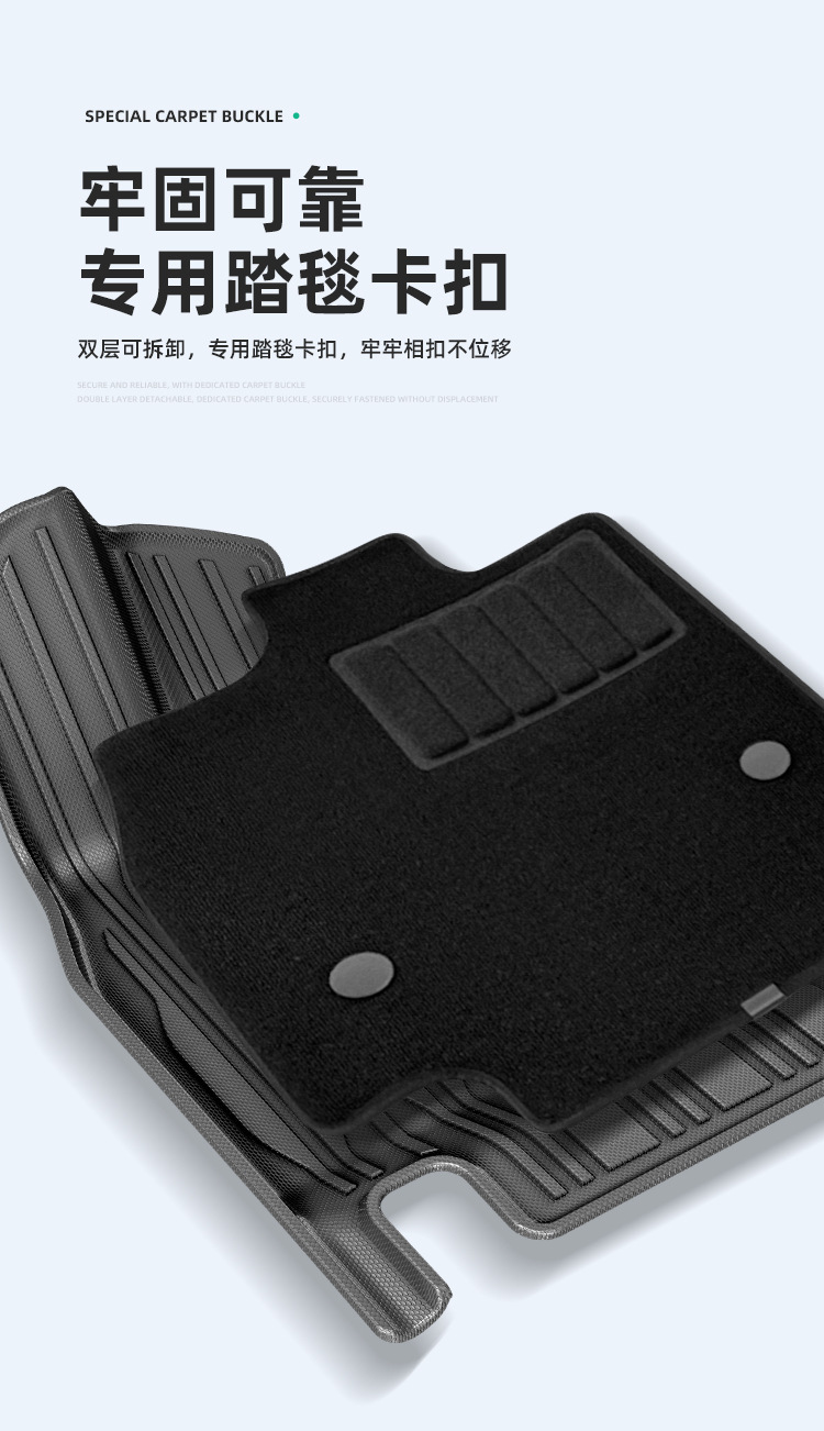 Suitable for 22-24 models of BYD Tang and Denza N8, car-specific all-weather TPE trunk mat