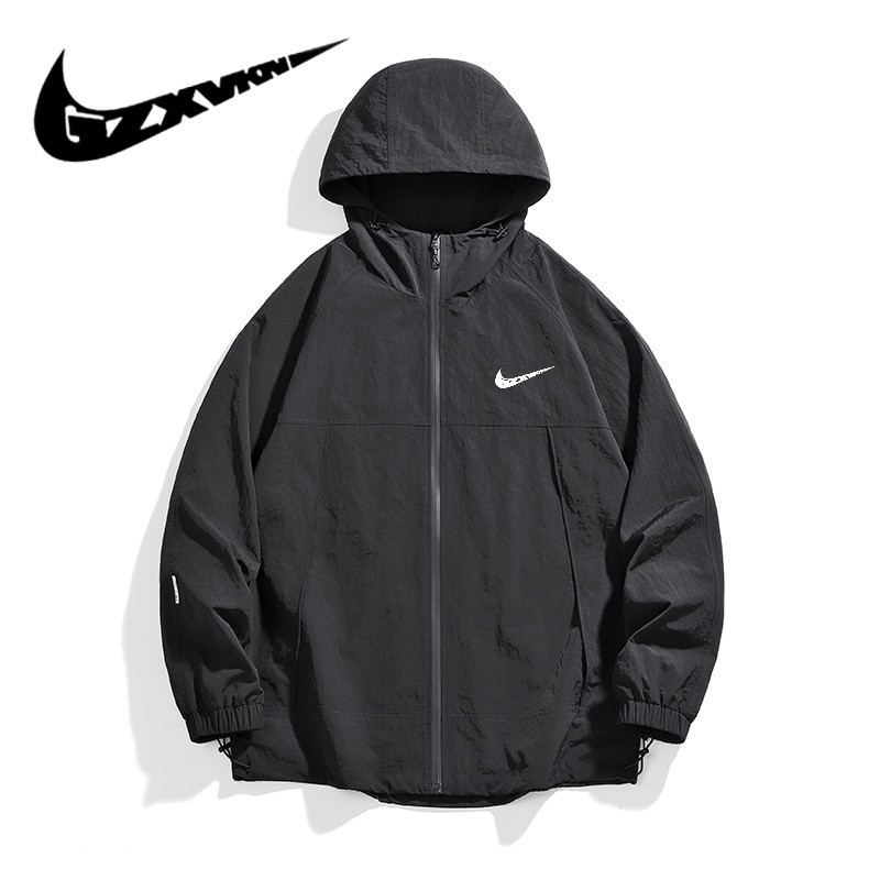 Men's 2025 Autumn Mountain Style Workwear Outdoor Windproof Hooded Jacket Men's Couple Sports Casual Hong Kong Style Jacket Women