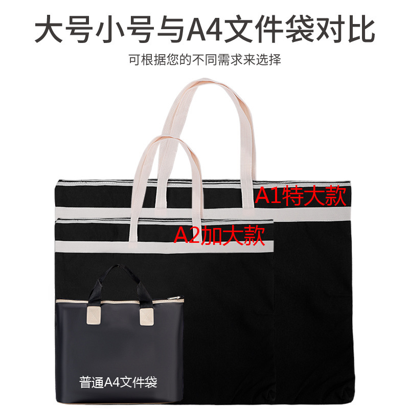 Jerry A1/A2 bolsa de archivos de gran tamaño cremallera de gran capacidad bolsa de Arte boceto bolsa de almacenamiento cartel