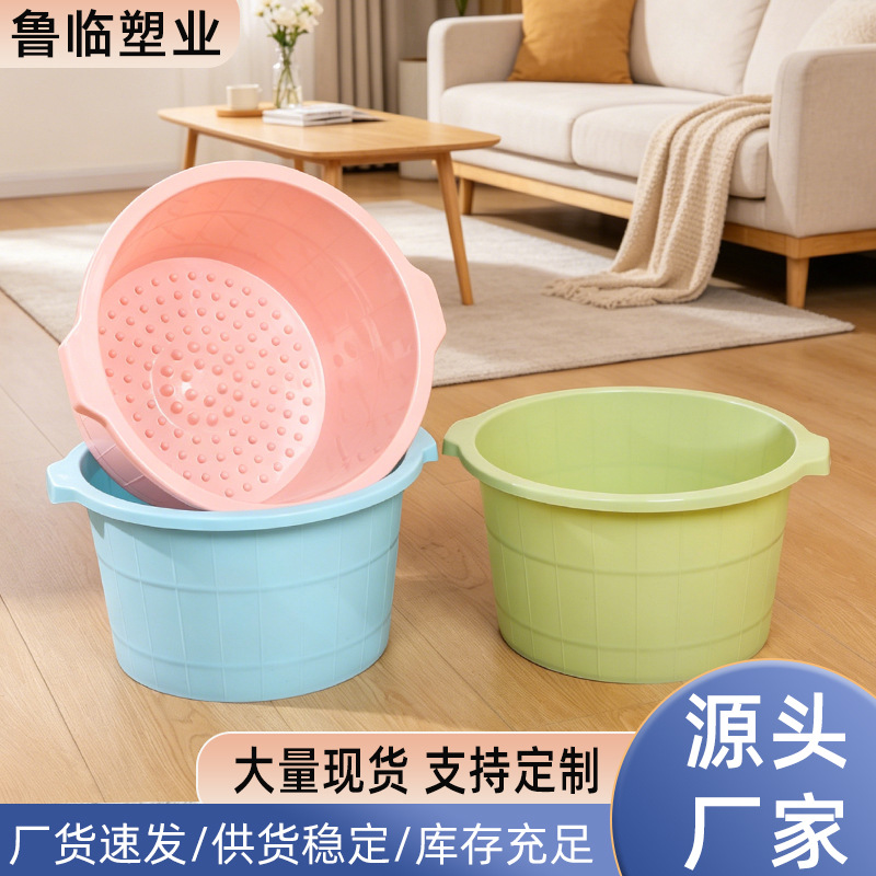 Manufacturer's Foot Bath Basin for Home Use, Suitable for Adults and Children, with Massage Beads, Foot Soaking Tub, Foot Bath Bucket, Customizable Logo, Gift Basin