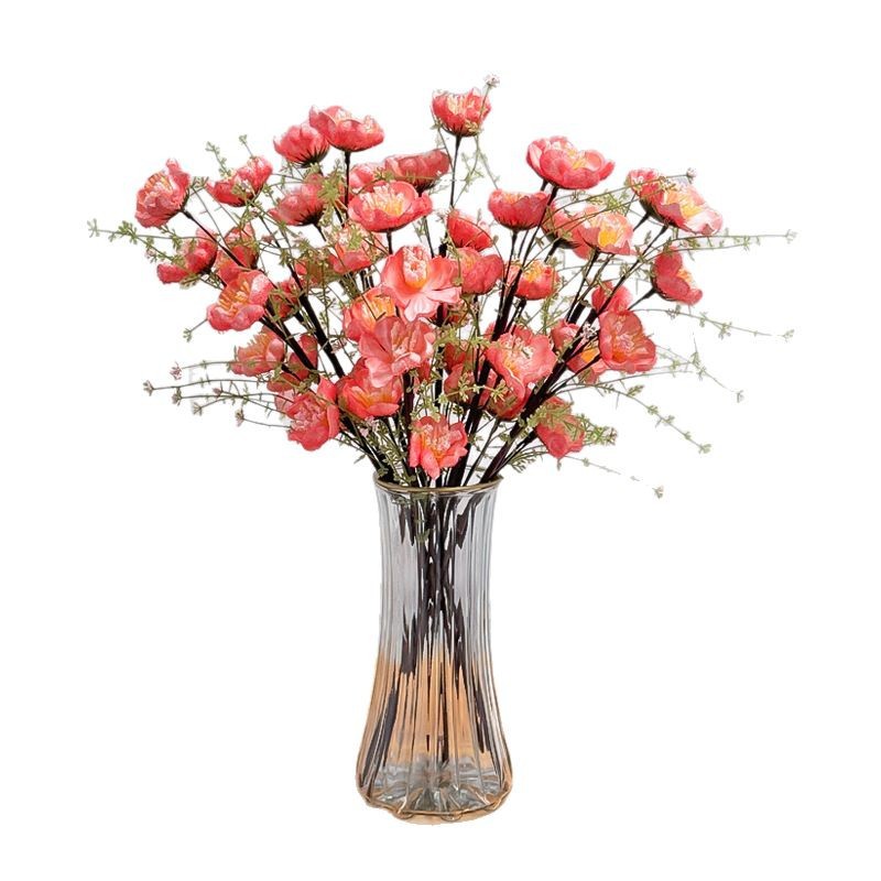 Simulación de mariposa de polen flores falsas decoración de la mesa de comedor azalea decoración de boda ramo flores de seda