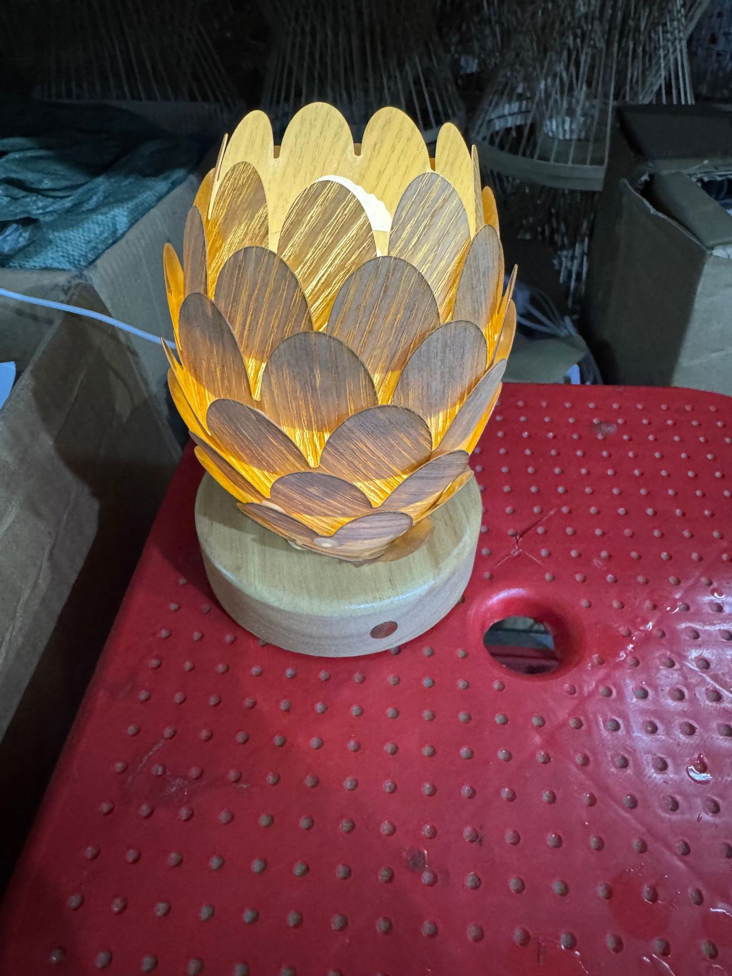 Atmósfera de estilo japonés lámpara de mesa recargable retro cama y desayuno dormitorio lámpara de noche sala de té antiguo decorativo lámpara de pie de Bambú