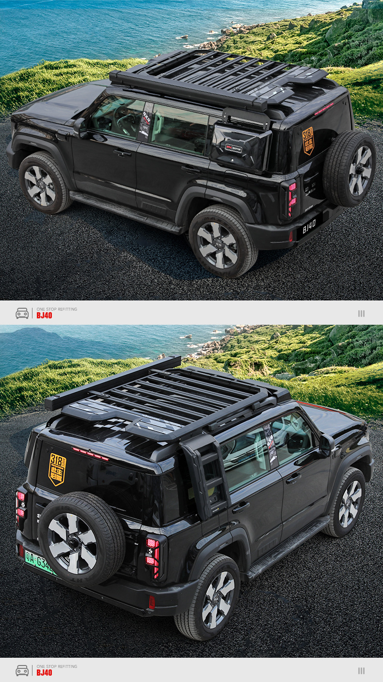 Brand New Bj40 Roof Rack Frame Explorer Modified Folding Ladder Expansion Platform Side Tent Backpack