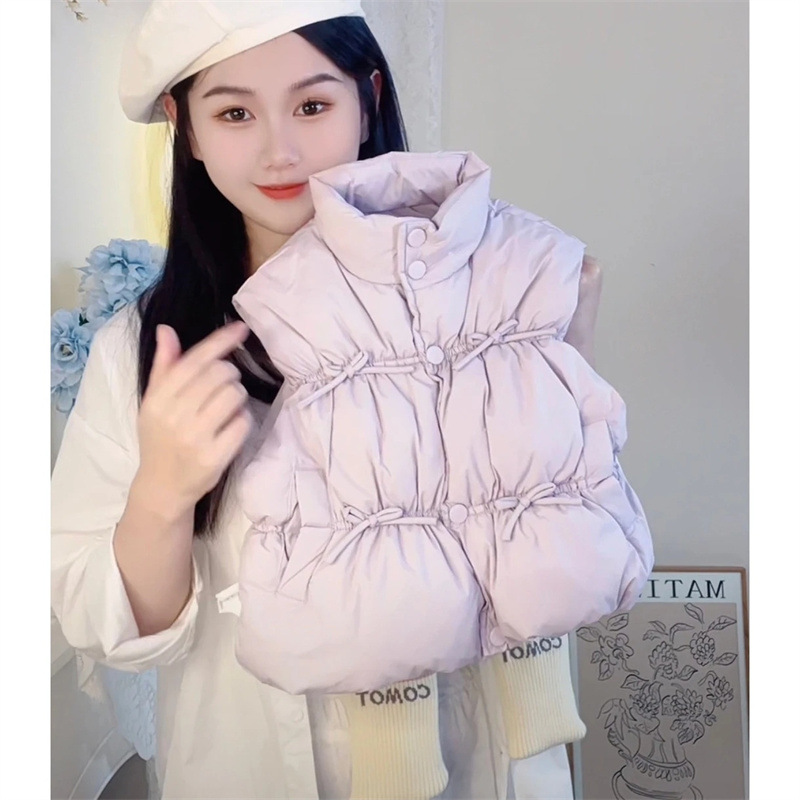 Chaleco de siete niñas de limón salado, nuevo estilo de invierno, niña de estilo occidental, chaqueta de algodón gruesa y cálida, chaqueta para niños