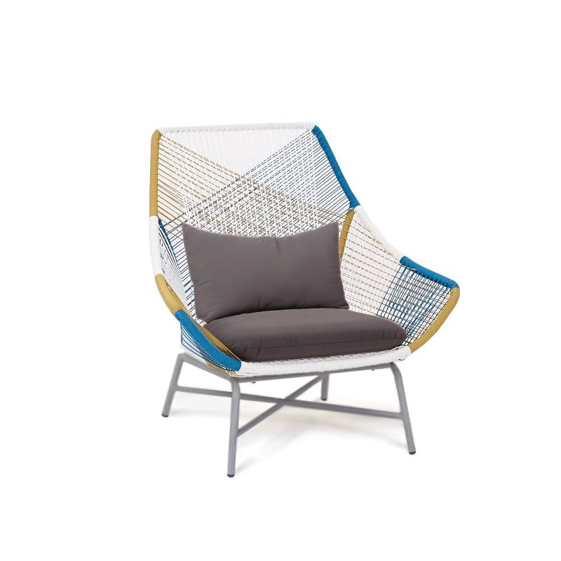 Mesa y silla al aire libre silla de caña balcón red mesas de té set de tres piezas de ocio individual muebles sofá silla de caña patio al aire libre