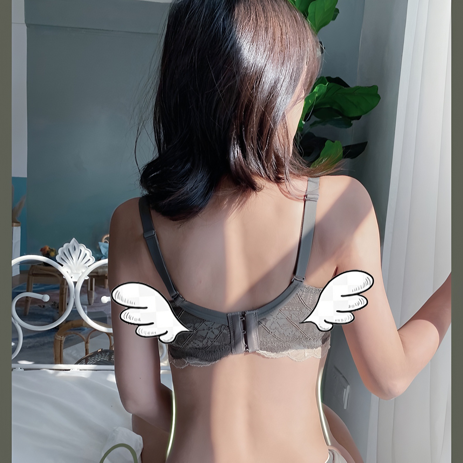 New Lace Intimates, Women's Small Breast Intimates, Push-Up, Auxiliary Breast Support, No Wires, Adjustable Sexy Bra Set