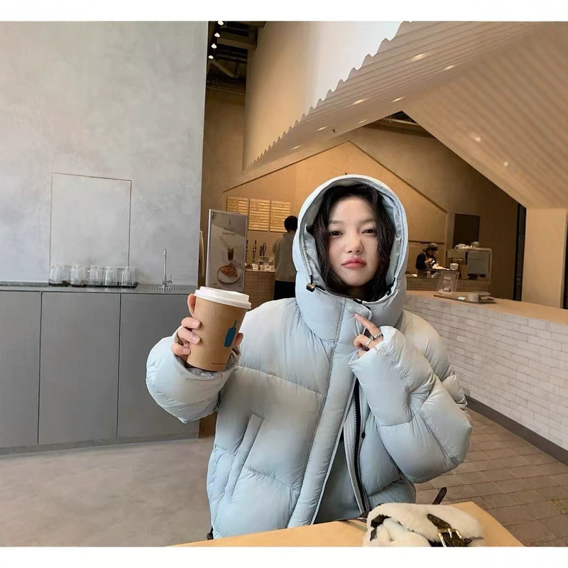 European Short down Jacket for Women, 90% White Duck Down, Loose Fit, Thickened, Warm, Cold-Resistant, Fashionable Puffer Coat, Trendy 2025 New Model