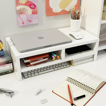 筆記本電腦顯示器增高架宿舍書桌桌面收納置物辦公桌架子台式底座