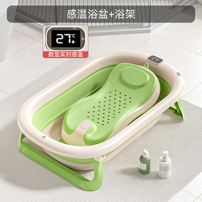 Bidé plegable para niños, balde de baño universal, suministros para bebés de gran tamaño, lavabo para bebés