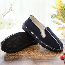 简约大理棉麻亚麻透气春夏禅鞋茶艺茶道古风功夫鞋一脚蹬帆布鞋男