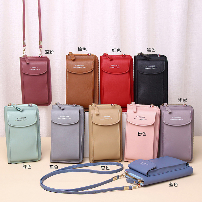 2021 nueva bolsa de teléfono móvil de gran capacidad multi-funcional de las mujeres cartera hombro pequeña cintura bolsa crossbody teléfono móvil cartera