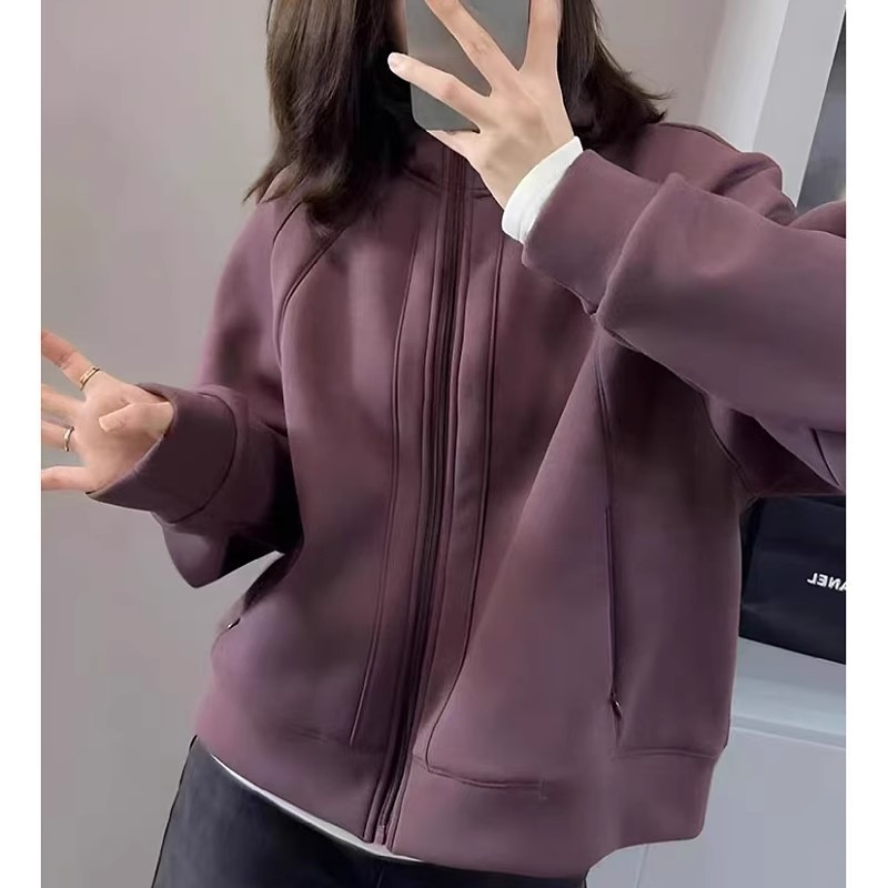 大码拉链加厚连帽卫衣女早秋新款胖宽松设计感洋气开衫上衣|undefined