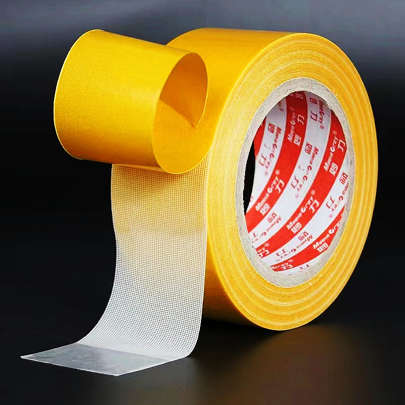 Fábrica miaoli cinta de tela de doble cara fuerte malla de doble cara adhesiva boda exposición hogar fijo alfombra adhesiva al por mayor