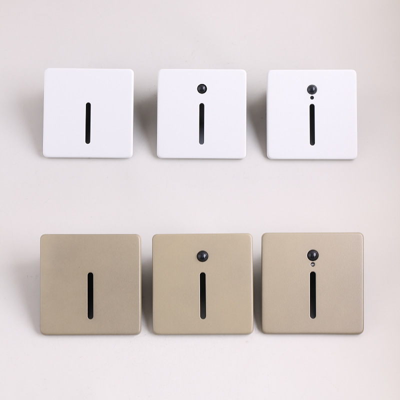 86-Type Floor Lamp, Embedded Induction, Magnetic-Snap Cover, Skirting Board Light, LED Staircase Step Light, Square Corner Lamp