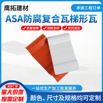 PVC合成梯形塑料瓦复合隔热屋面塑料瓦 展厅凉亭树脂瓦耐酸碱厂家