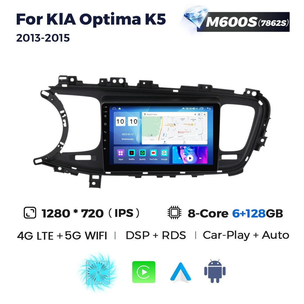 Применимо для Kia Optima K5 2013–2015, замена на Android-систему, Bluetooth после просмотра экрана навигации CarPlay