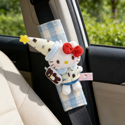 2025 New Car Seat Seat belt shoulder pad - hello-kitty-shoulder-pads