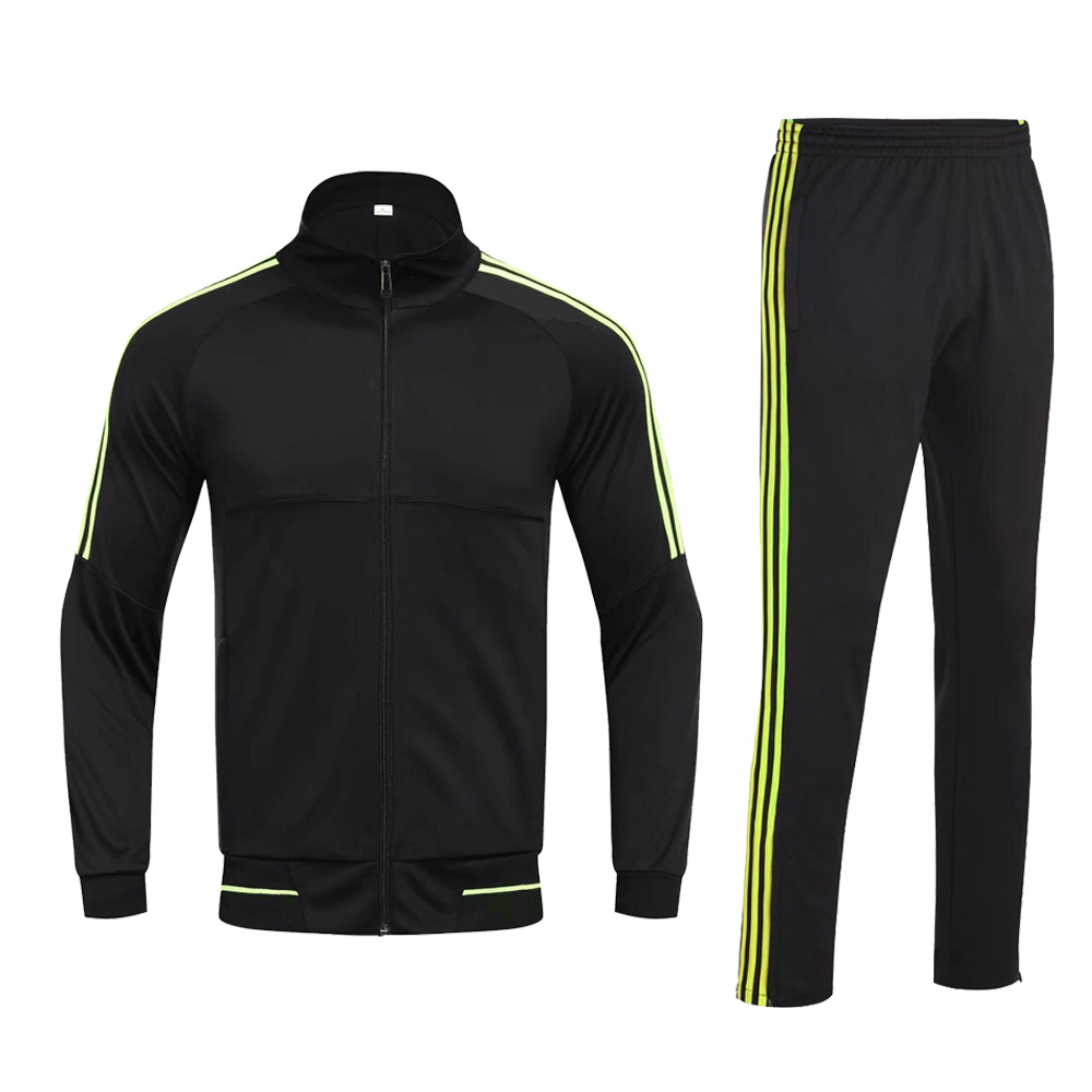 Black fluorescent green edge suit