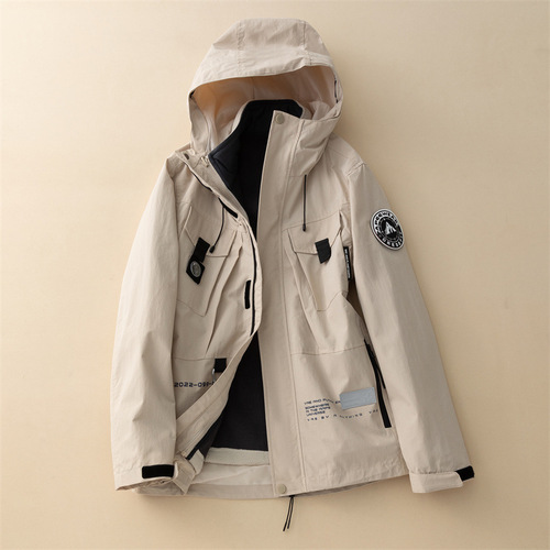 Outdoor Three-in-One Down Windbreaker Jacket Women's Autumn/Winter Coat Men's Tibetan Mountaineering Travel Outfit Two-Piece Set Windproof Clothing