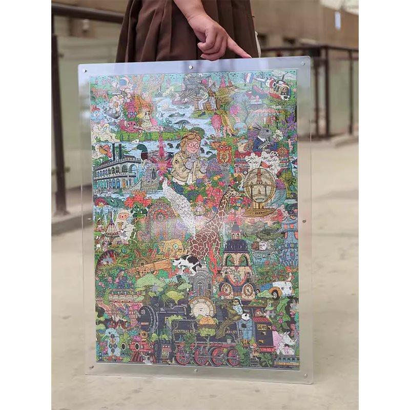 Acrylic Transparent Puzzle Photo Frame Picture Frame 50 Three-Layer Transparent Acrylic Frame Two-Layer Transparent Acrylic Frame