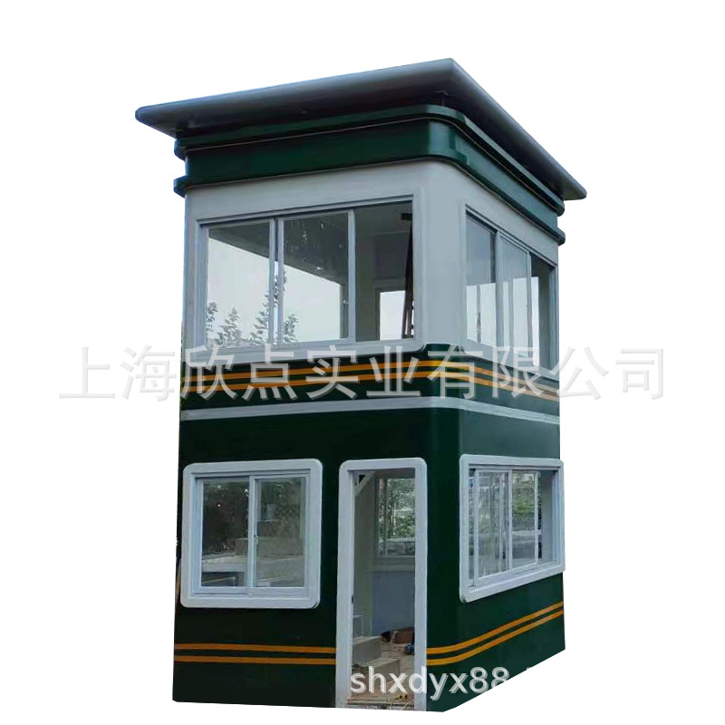 Ciudad de tráfico de doble capa cabina de servicio sala de recepción al aire libre cabina móvil guardia de la comunidad duty Room imagen cabina