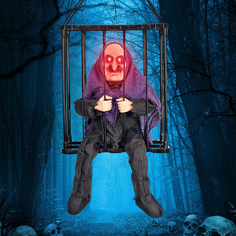 Jaula fantasma púrpura bruja