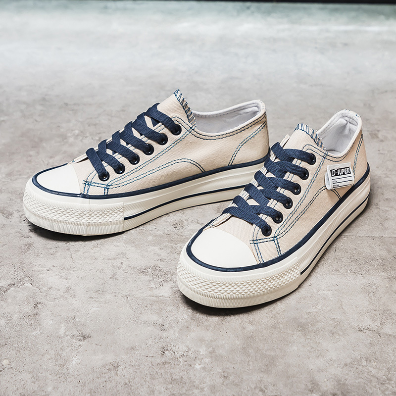 Zapatos de lona de las mujeres 2024 nuevos ins moda verano versátil ulzzang casual otoño tablero Zapatos para Estudiantes