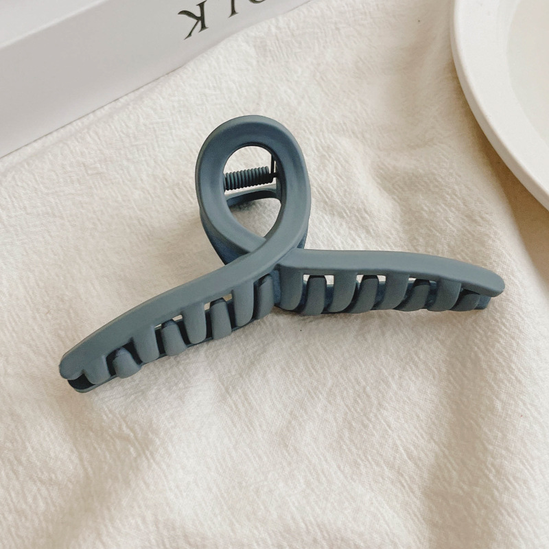 Clip de agarre de color café de alta calidad, horquilla grande, mujer 2024, nuevo estilo, volumen de cabello en la parte posterior de la cabeza, clip de tiburón, tocado, horquilla