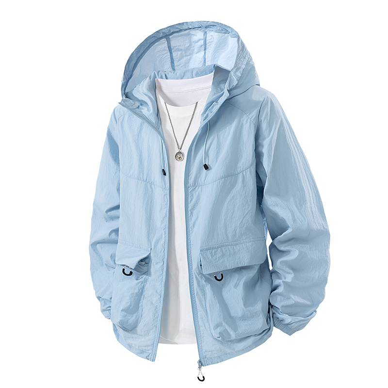 Verano anti-UV ropa de protección solar deportiva limpia al aire libre montaña chaqueta de secado rápido chaqueta con capuz transpirable fresca