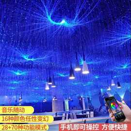 光纤导光条灯满天星酒吧星空走廊清吊灯顶灯束装饰氛围灯