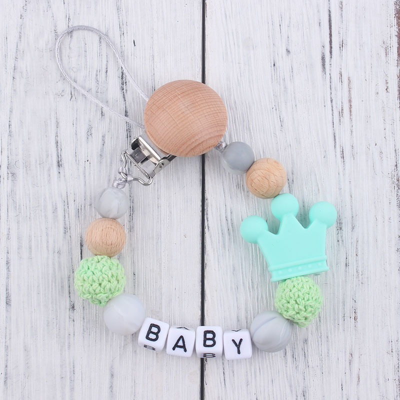 Cadena de chupete de silicona caliente suministros para bebés cadena anti-caída Cadena de chupete Amazon AliExpress anti-perdida