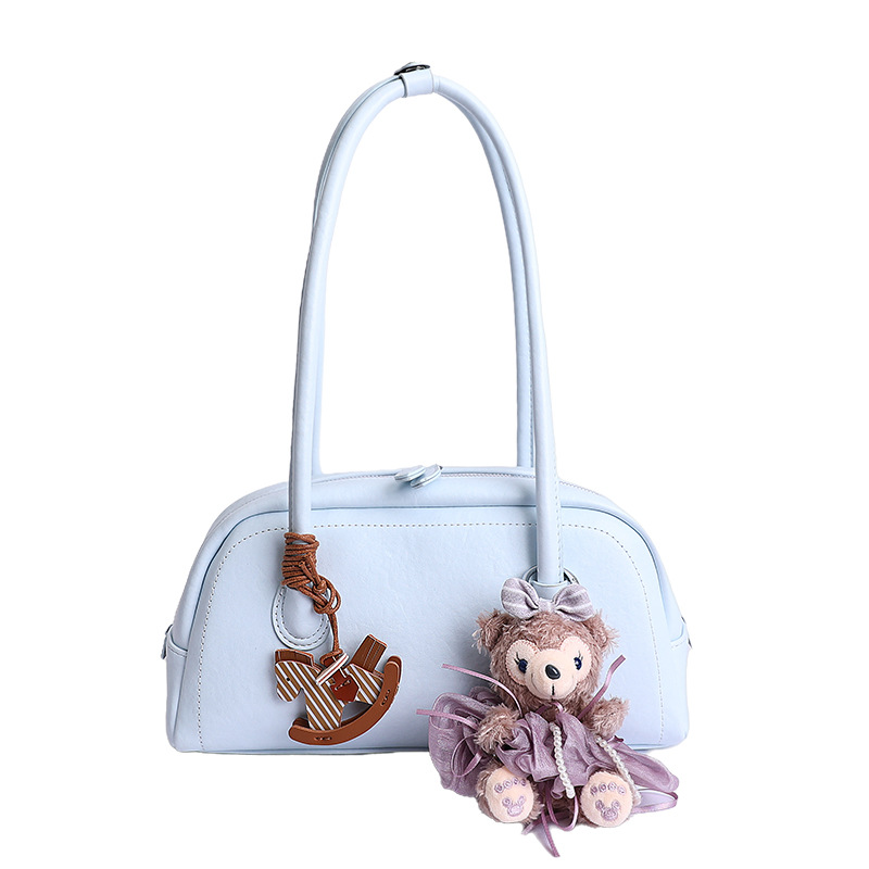Bolsa de mano diaria coreana para mujeres 2026 nuevo bolso de brazo de estilo extranjero, bolso de hombro casual de moda image 8