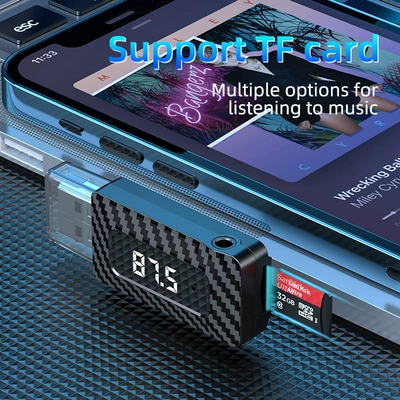 2-in -1 LED hands-free – FM Modulyator