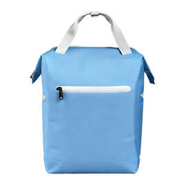 跨境户外防水桶简约休闲双肩包 徒步背包运动沙滩短途旅行涂层包