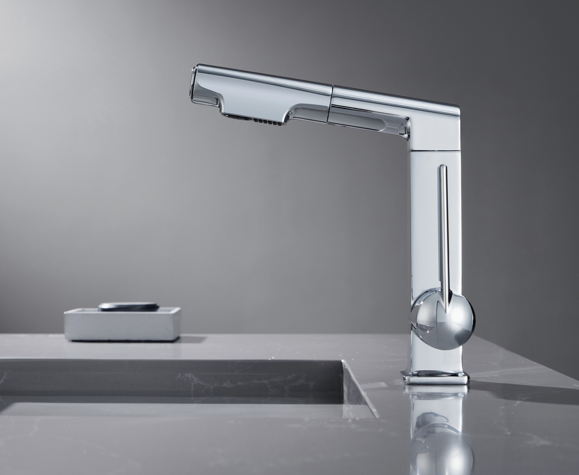 German quality black washbasin faucet, cold and hot, all-copper pull-out type with lifting and rotating under-sink for washing face and mouthwash undefined