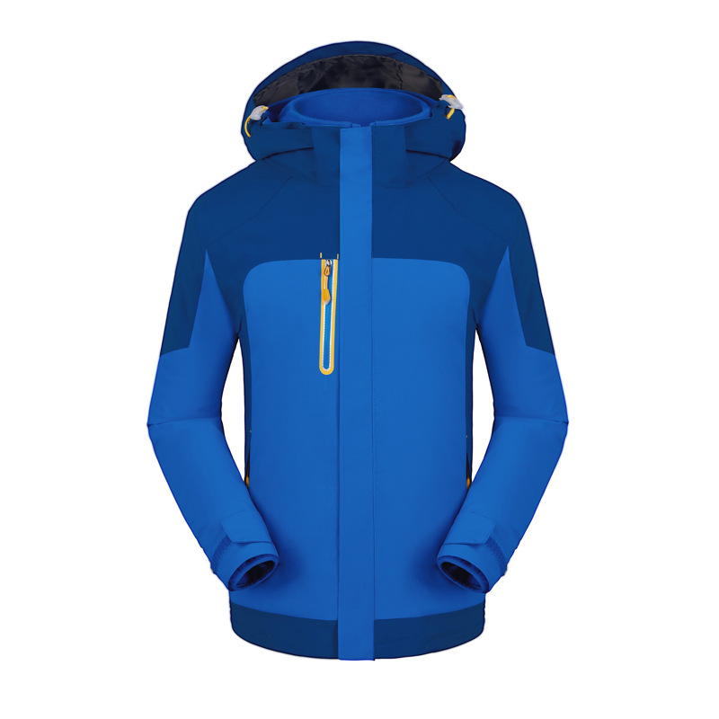 Ropa de trabajo al aire libre chaqueta de tres en uno personalizado impreso bordado LOGO forro polar de doble uso ropa de trabajo de invierno personalizado