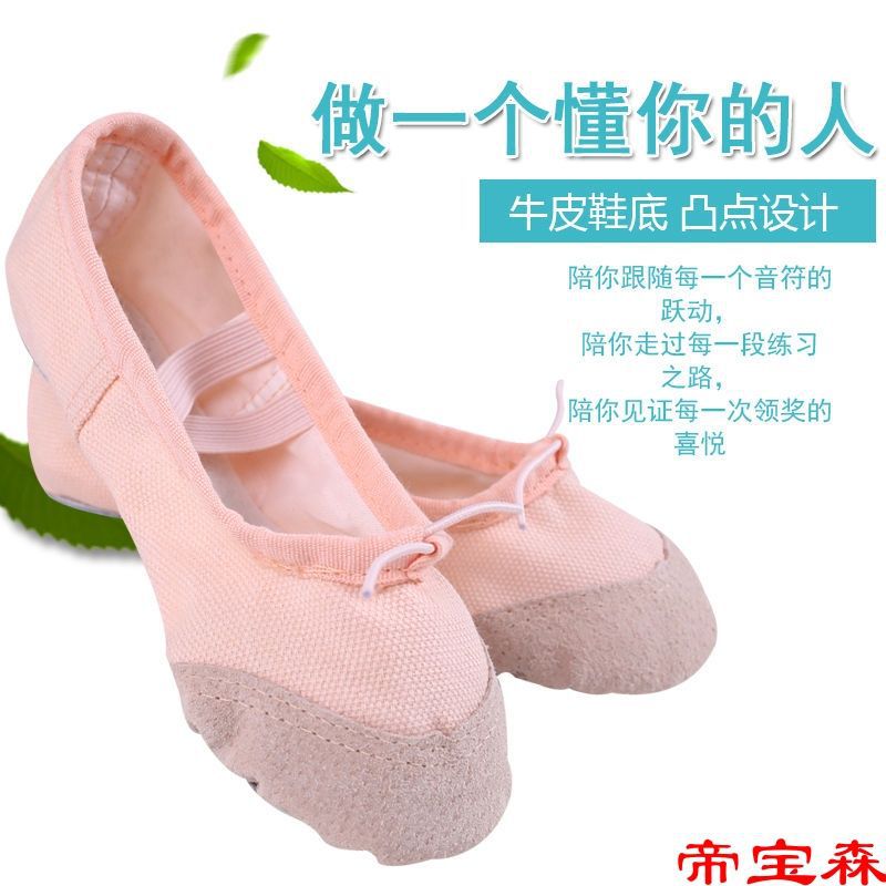 children Dancing shoes soft sole girl dance Body Practice shoes adult child Ballet shoes Catlike shoes