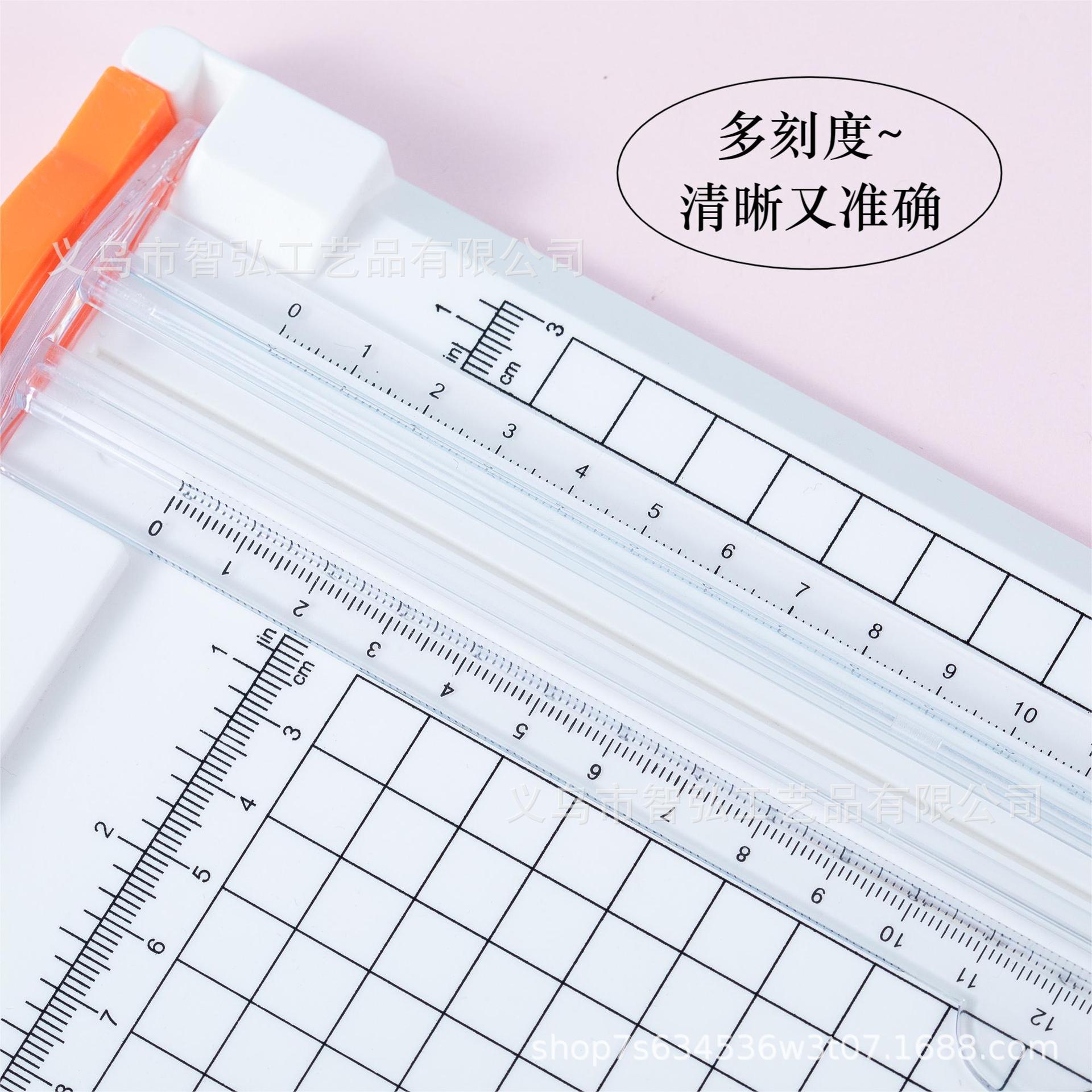 Cortador de papel A4 cortador de papel de dos vías estudiante cuenta de la mano cortador de papel portátil pequeño cortador de papel de plástico con la oficina