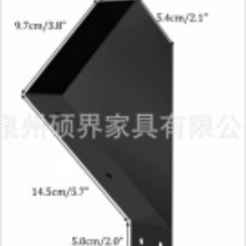 Kit de marco 3 - way inclinado techo marco bracket kit de soporte de techo recubierto en polvo marco de pared bracket 4inx 4in