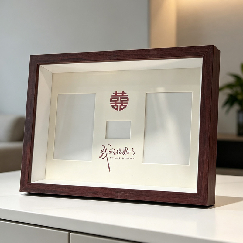 Wedding anniversary photo frame, high-end display stand for wedding registration photos, certificate of marriage storage and display frame Wedding anniversary photo frame, high-end display stand for wedding registration photos, certificate of marriage storage and display frame