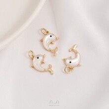 14K����ɫճ��ȻĸؐС��������ֹ��Ʒ���diy����朵��