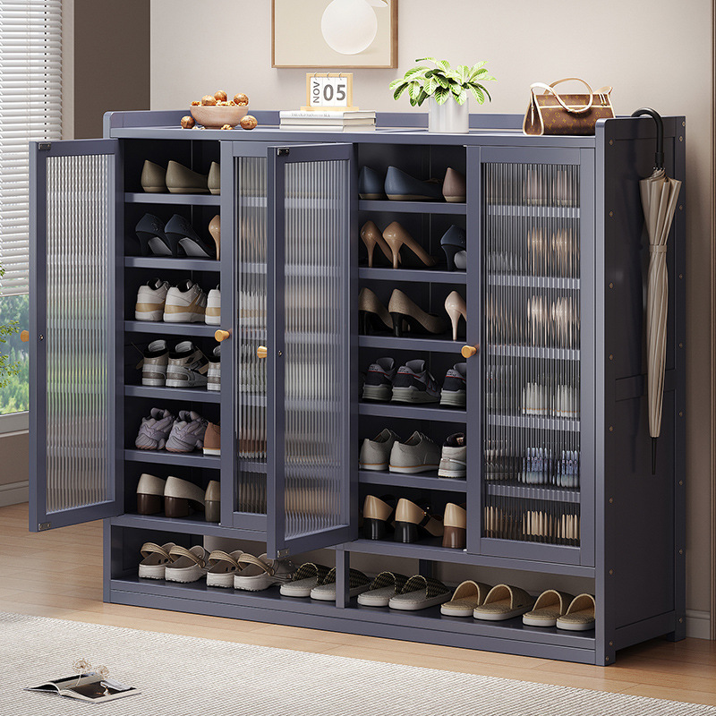 Outside the Door Corridor with Door Shoe Cabinet Storage Cabinet Dustproof Shoe Rack Multi-layer Household Door Storage Large Capacity Storage Cabinet