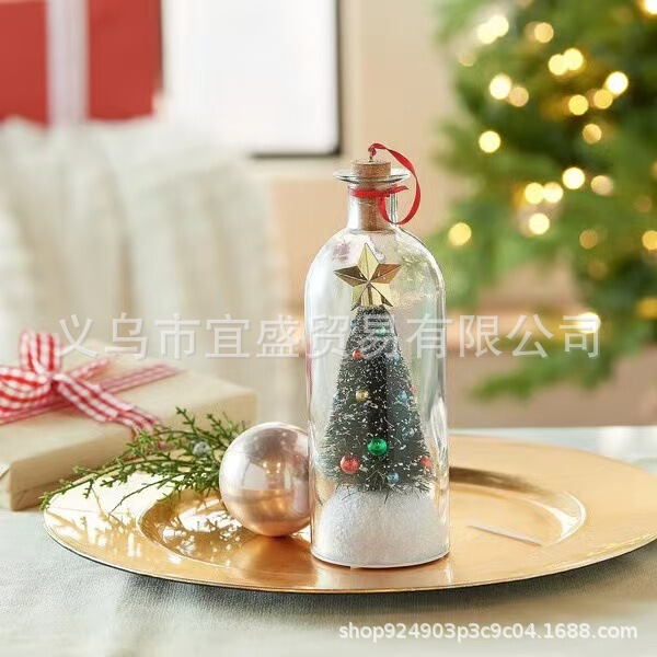 Cross-Border Christmas Christmas Tree Message in a Bottle Mr. Christmas Bottle Letter Cross-Border Christmas Christmas Tree Message in a Bottle Mr. Christmas Bottle Letter