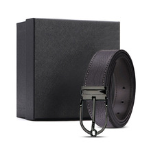 现货新款热销头层花皮皮带针扣男士真牛皮高级感休闲腰带厂家定制