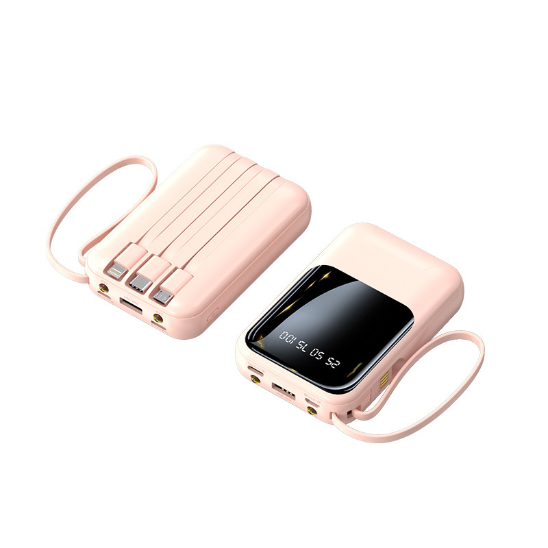 卸売りミニ自帯線充電宝20000ミリアンペア大容量快充携帯移動電源プレゼント印刷|undefined