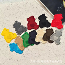 羽绒服修补丁贴卡通动漫绣章标跨境布贴刺绣小熊自粘贴绣花补洞贴