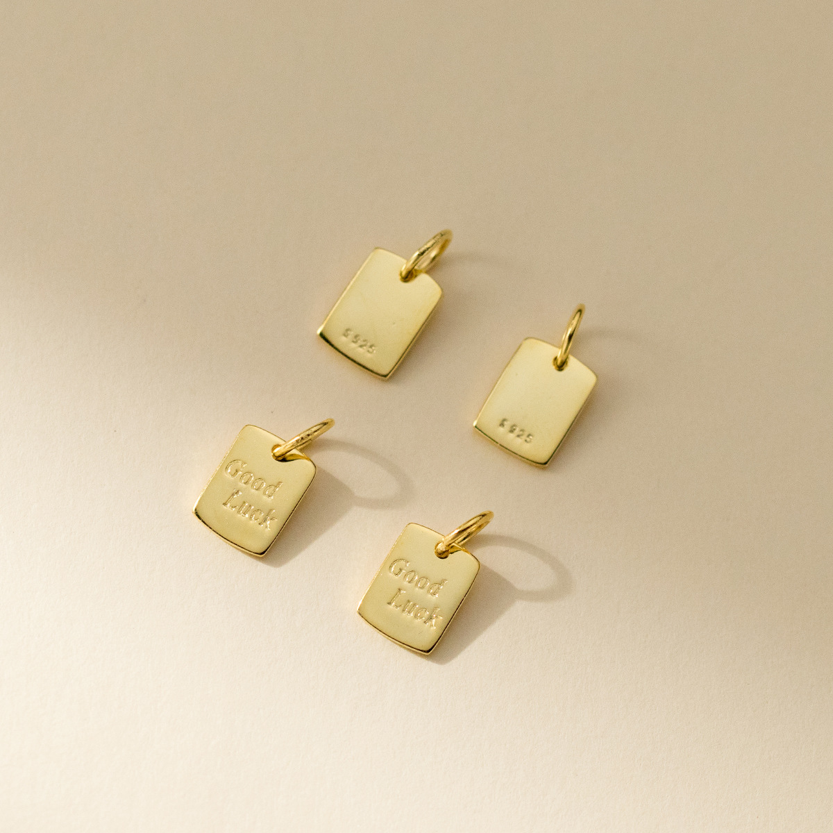 1 Piece 925 Sterling Silver Geometric Letter Pendant display picture 1