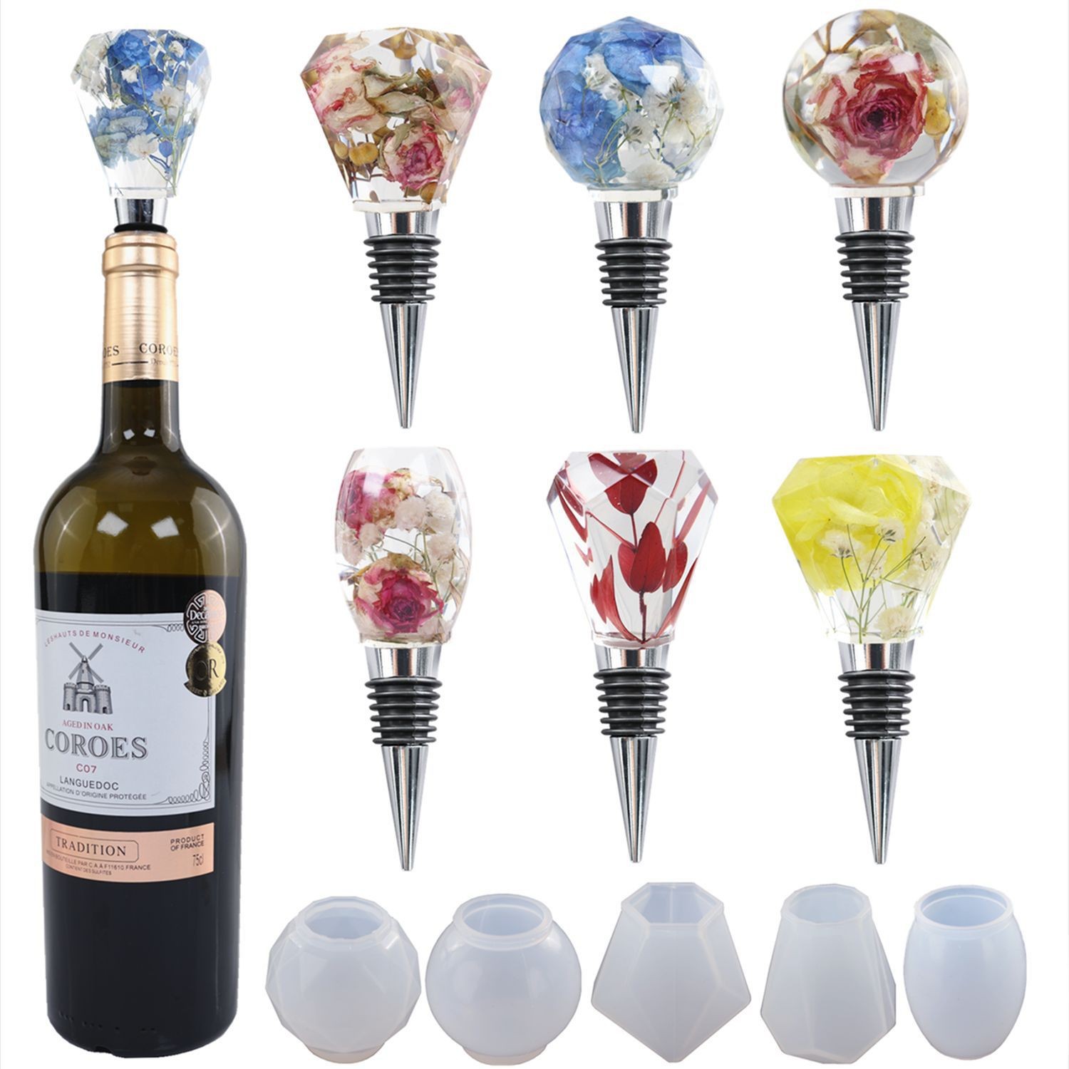 Spherical bottle stopper