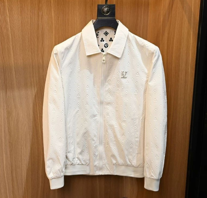 白色翻领夹克男修身韩版欧洲站潮牌高级外套休闲痞帅衣服欧货潮流|undefined